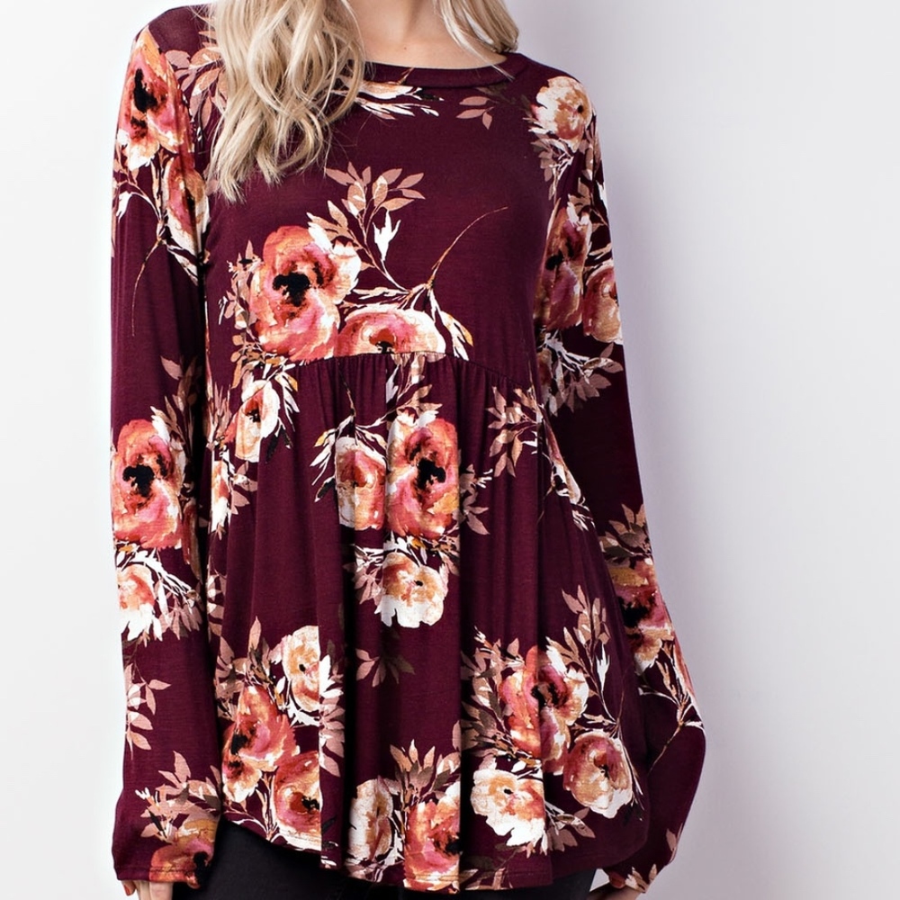Floral Long Sleeve Top